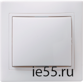 ВСк10-1-0-КБ Выключатель 1кл кноп. 10А КВАРТА (белый)