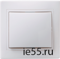 ВСк10-1-0-КБ Выключатель 1кл кноп. 10А КВАРТА (белый)