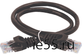 ITK Коммутационный шнур (патч-корд), кат.5Е UTP, 1,5м, черный