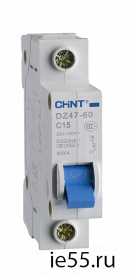 Автоматический выключатель DZ47-60 3P 1A 4.5kA х-ка D (CHINT)