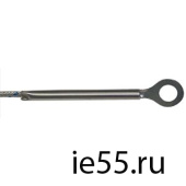 Термопара ТХА-104В-d5-0-КХ-7/0.2-2000 Оплетка кабеля из нержавеющей стали, чувствительная часть - ко