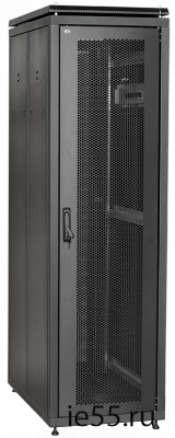 ITK Шкаф сетевой 19" LINEA N 33U 600х1000 мм с L-профилями перфорированные двери черный