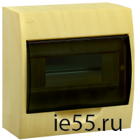 Бокс ЩРН-П-8 модулей навесн.пластик (Сосна) IP41 IEK