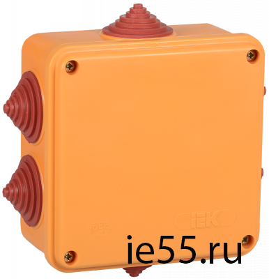 Коробка расп. огн. ПС 100х100х50мм 4P 4мм2 IP55 6 вв. IEK