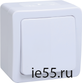 ВСп20-1-0-ГПБ выкл 1кл  проход. о/у  IP54 (цвет клавиш: белый) ГЕРМЕС PLUS
