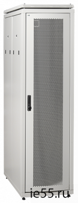 ITK Шкаф сетевой 19" LINEA N 24U 600х1000 мм перфорированная передняя дверь серый