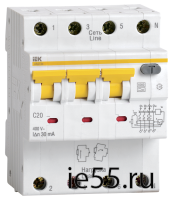 АВДТ 34 C20 30мА - Автоматический Выключатель Дифф. тока