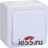 ВС20-1-1-ГПБ выкл 1кл с инд о/у IP54 (цвет клавиш: белый) ГЕРМЕС PLUS
