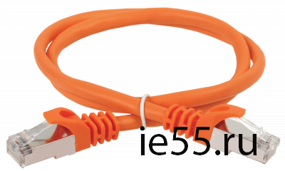 ITK Коммутационный шнур (патч-корд), кат.5Е FTP, 1м, оранжевый