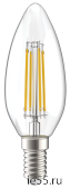 Лампа LED C35 свеча прозр. 5Вт 230В 3000К E14 серия 360° IEK