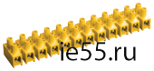 Зажим винтовой ЗВИ-5 н/г 1,5-4,0мм2 12пар ИЭК желтые