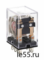 Промежуточное реле JZX-22F(D) 3 конт. с инд. LED 5А 12В DC (CHINT)