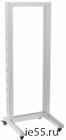 ITK 19" однорамная стойка, 42U, 600x600, на роликах, серая