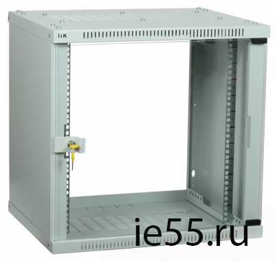 ITK Шкаф LINEA WE 15U 550x350мм дверь стекло серый
