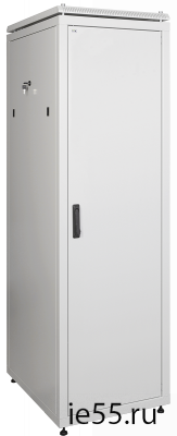 ITK Шкаф сетевой 19" LINEA N 42U 600х800 мм металлическая передняя дверь серый