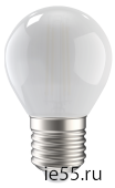 Лампа LED G45 шар матов. 7Вт 230В 4000К E27 серия 360° IEK
