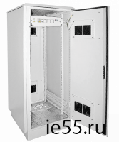 ITK Шкаф уличный 19" 42U 720x860, IP55 металл двери, серый