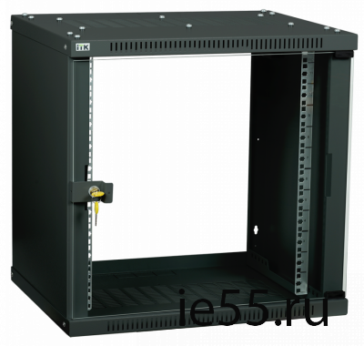 ITK Шкаф LINEA WE 9U 600x450мм дверь металл серый