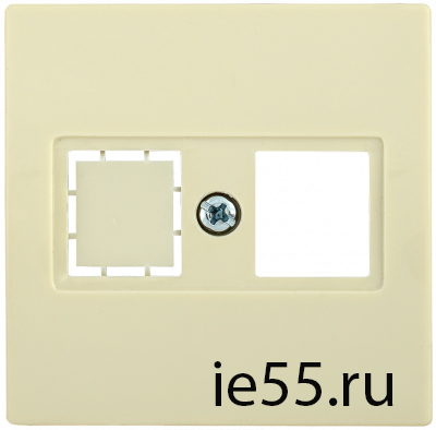 НТ12-1-БК Накладка телеф. RJ12/HDMI BOLERO кремовый IEK