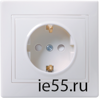 РСш10-3-ККм Розетка 1местн. c з/к с защ.штор. 16А КВАРТА (кремовый)
