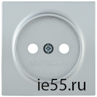 НР-1-0-БС Накладка розетка без з/к BOLERO серебряный IEK