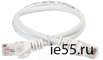 ITK Коммутационный шнур (патч-корд), кат.5Е UTP, 5м, белый