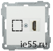 РHDMI-0-Б Розетка HDMI BOLERO белый IEK