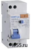 Дифференциальный автоматический выключатель NBH8LE-40 1P+N 10A 30mA х-ка С 4.5kA (R) (CHI 101000862