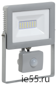 Прожектор СДО 07-30Д светодиодный серый с ДД IP44 IEK