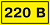 Самоклеящаяся этикетка: 90х38 мм, символ "220В"