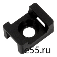 Площадка ПМ 22х16х4мм под винт черная (100шт) IEK