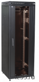 ITK Шкаф сетевой 19" LINEA N 42U 600х800 мм стеклянная передняя дверь черный