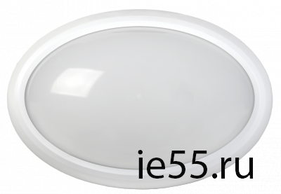 Светильник светодиодный ДПО 3040Д 12Вт 4500K IP54 овал белый пластик с ДД IEK