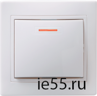 ВС10-1-1-КБ Выключатель 1кл с инд. 10А КВАРТА (белый)