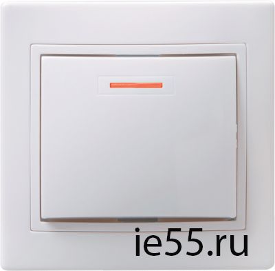 ВС10-1-1-КБ Выключатель 1кл с инд. 10А КВАРТА (белый)