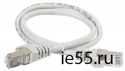 ITK Коммутационный шнур (патч-корд), кат.5Е FTP, 1,5м, серый