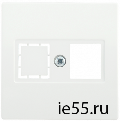 НТ12-1-ББ Накладка телеф. RJ12/HDMI BOLERO белый IEK