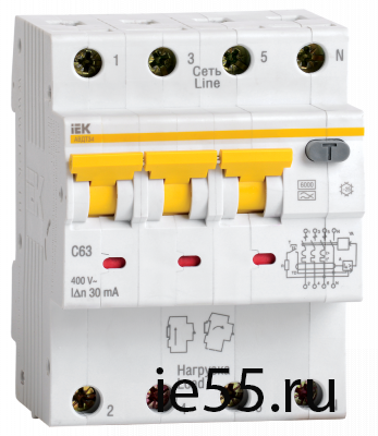 АВДТ 34 C63 300мА - Автоматический Выключатель Дифф. тока
