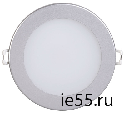 Светильник ДВО 1604 серебро круг LED 7Вт 4000 IP20