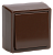 ВСк20-1-0-БК Выключатель кнопочный  для открытой установки "БРИКС" цвет: коричневый