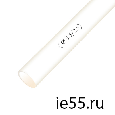 Термоусадочная трубка d.  6,0 белая (100 м./уп)