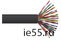ITK Витая пара F/UTP кат.5E 25х2х24AWG LDPE черный (305м)