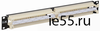 ITK 19" кросс-панель 100-парная, 1U, 110 т. (модули в комплекте)