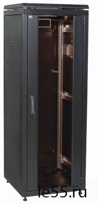 ITK Шкаф сетевой 19" LINEA N 24U 600х1000 мм стеклянная передняя дверь черный