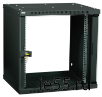 ITK Шкаф LINEA WE 6U 600x600мм дверь стекло черный