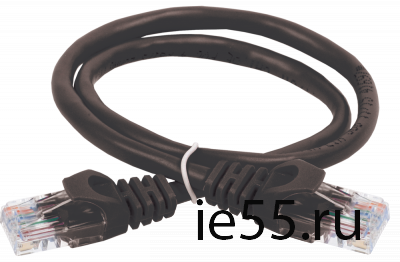 ITK Коммутационный шнур (патч-корд), кат.5Е UTP, 2м, черный