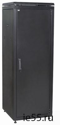 ITK Шкаф сетевой 19" LINEA N 33U 600х800 мм металлическая передняя дверь черный