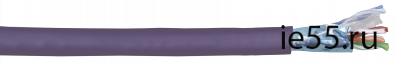 ITK Витая пара F/UTP кат.6 4х2х23AWG LSZH фиолетовый (305м)