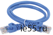ITK Коммутационный шнур (патч-корд), кат.5Е UTP, 3м, синий