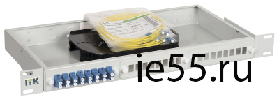 ITK 1U кросс укомплектованный: SC (Simplex) 8шт;  (OS2)